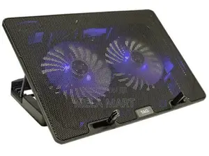 PC Stand Holding Laptop Cooler With Double Fan የላፕቶፕ ማስቀመጫና ማቀዝቀዣ ፋን