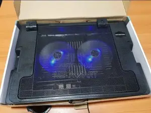 PC Stand Holding Laptop Cooler With Double Fan የላፕቶፕ ማስቀመጫና ማቀዝቀዣ ፋን