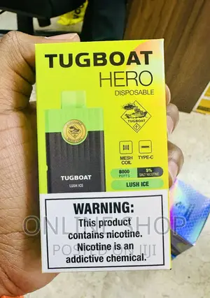 Photo - Tugboat Hero 8000 Puff With Strong Flavor