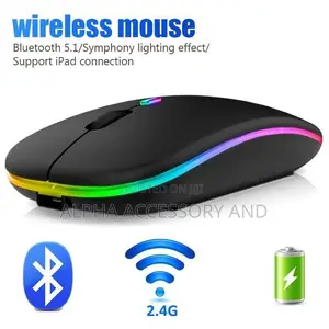Photo - Hp W10 Rechargeable Wireless + Bluetooth Mouse