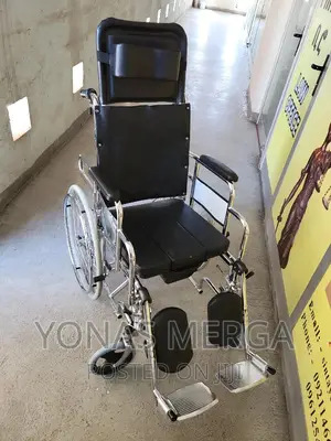 Photo - Toilet Wheelchair| Commode Wheelchair |ክብደት የለዉም_wheelchair