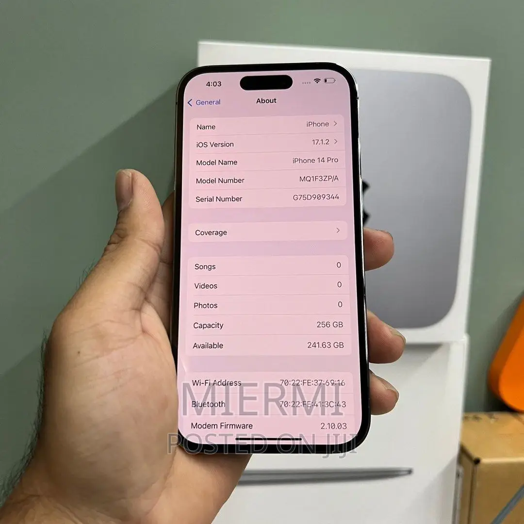 New Apple iPhone 14 Pro 256 GB Purple