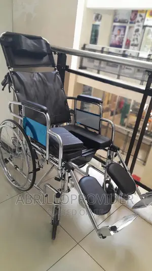 Wheelchair Commode Opening, High Back Bedside Wheelchair