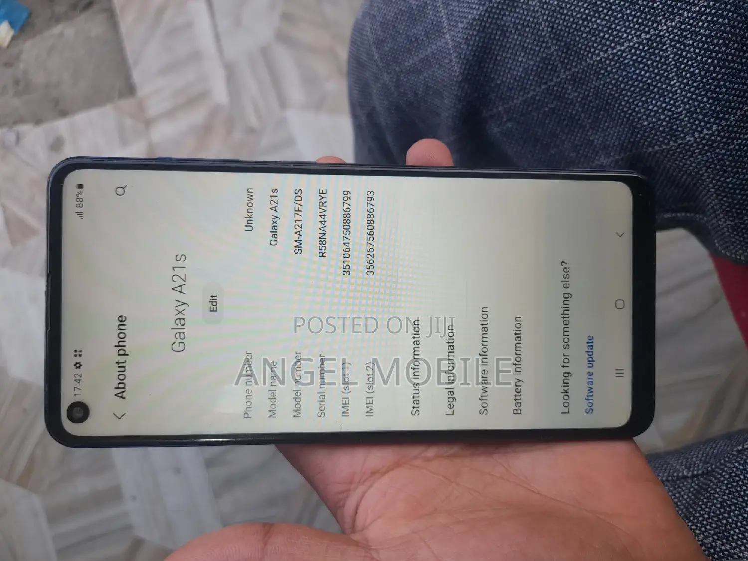 New Samsung Galaxy A21s 64 GB Blue