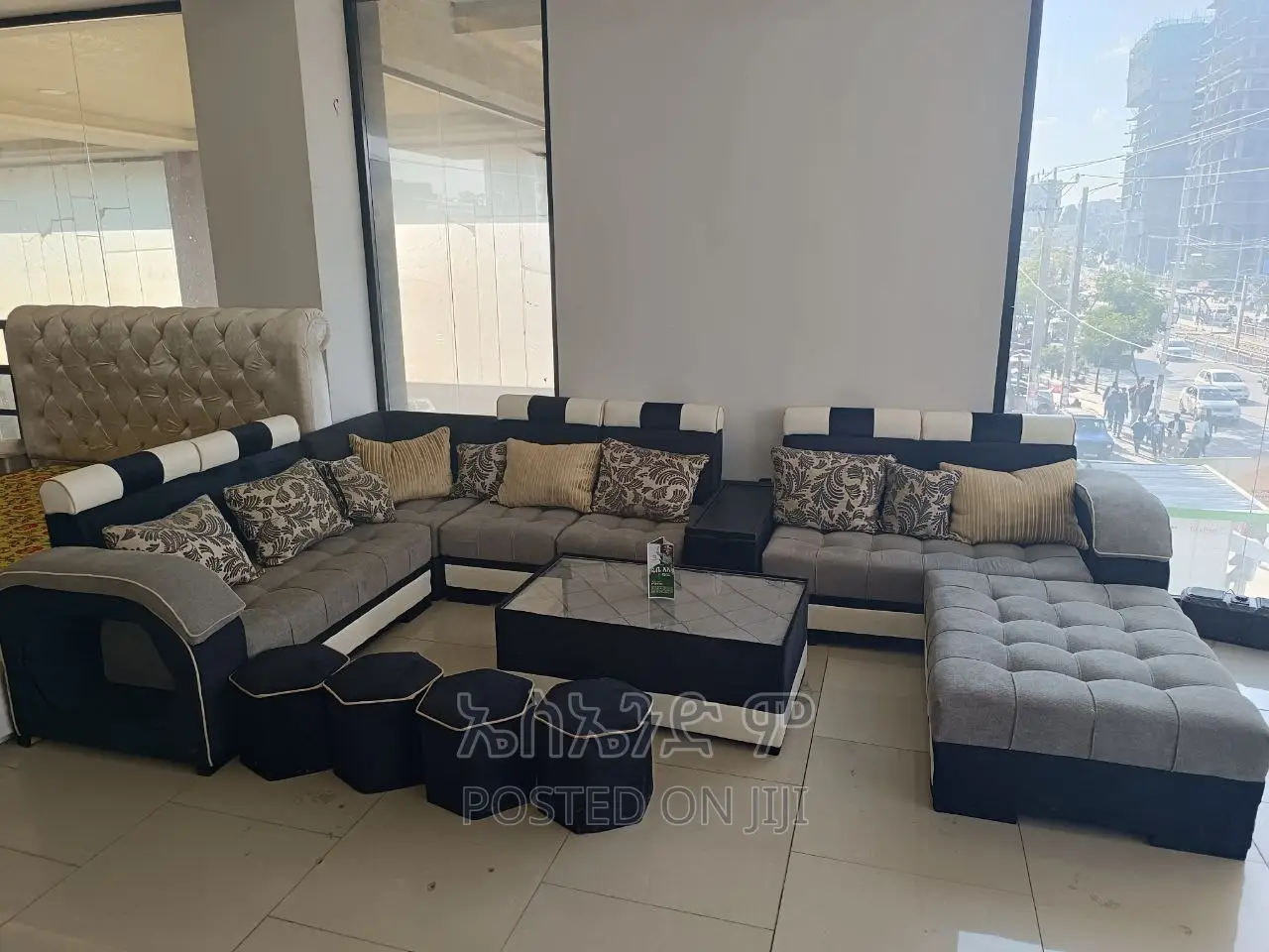 U Shaped Sofa With Table