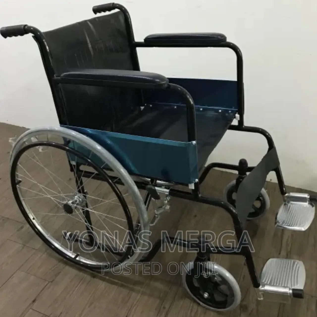 Wheelchair Foldable Portable Wide Seat Soft Caution