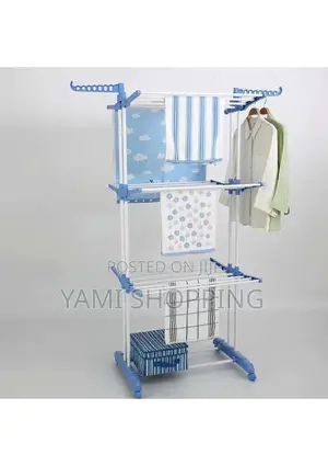  Three Layer Clothes Hanger Rack