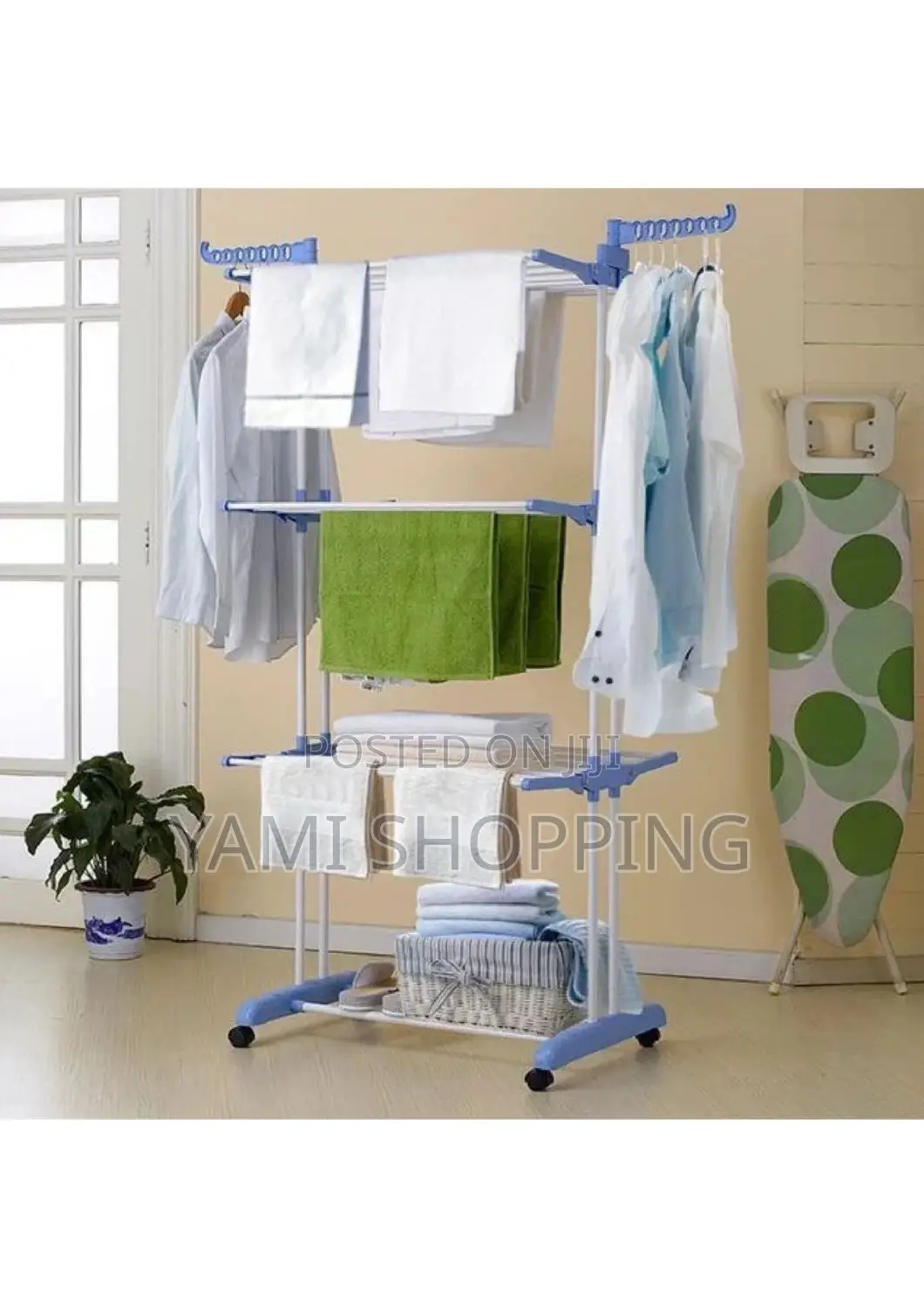  Three Layer Clothes Hanger Rack