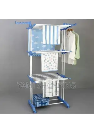  Three Layer Clothes Hanger Rack