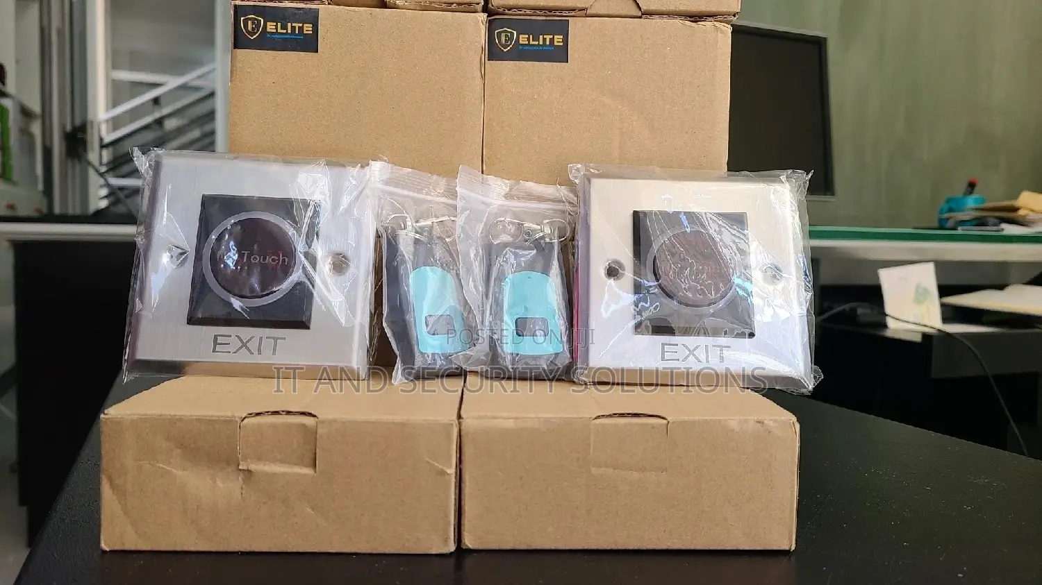 Exit Button With Remote Control or Push Button