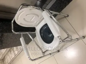 Photo - Adjustable Hight Almunium Commode Chair/Commode Chair/Chair