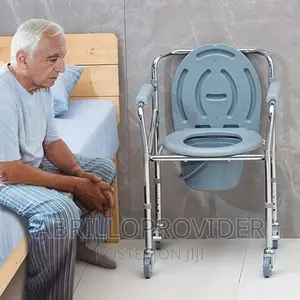 Photo - Commode Chair Bedside Commode Toilet Chair With Removable