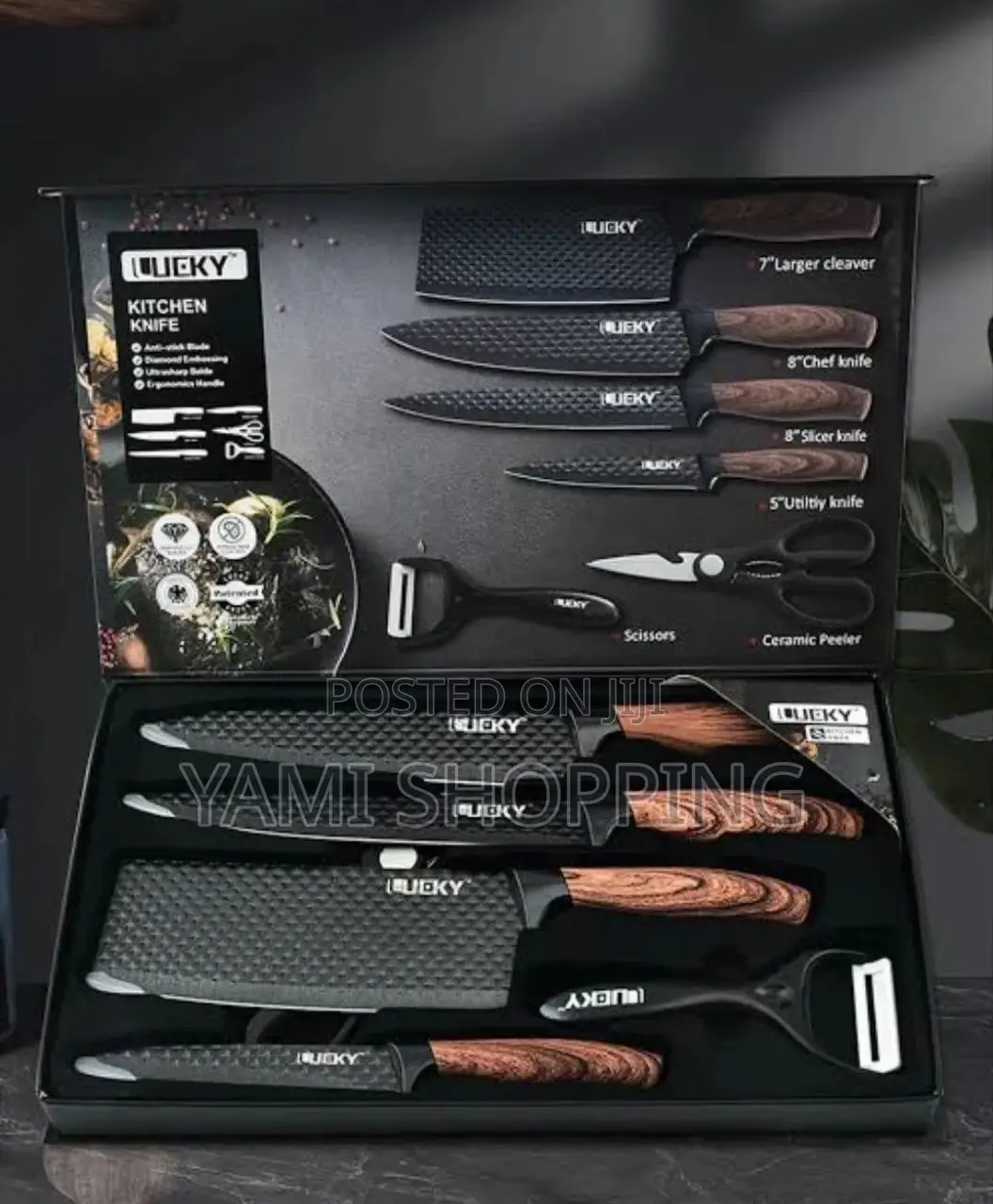 EVDRTVERH 6pc የቢላ ሴሪዎች