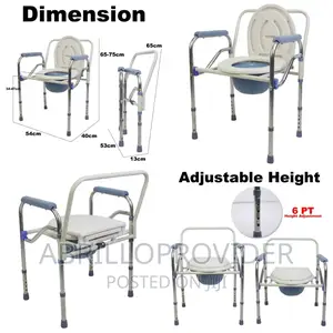 Photo - Commode Chair/Shower Chair/Folding Chair/Toilet Chair~