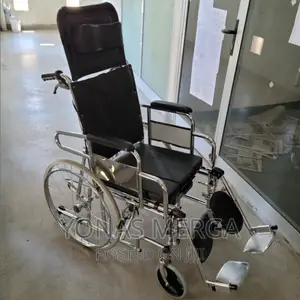Barely-New Reclining Wheelchair With Commode (RUSH SALE)