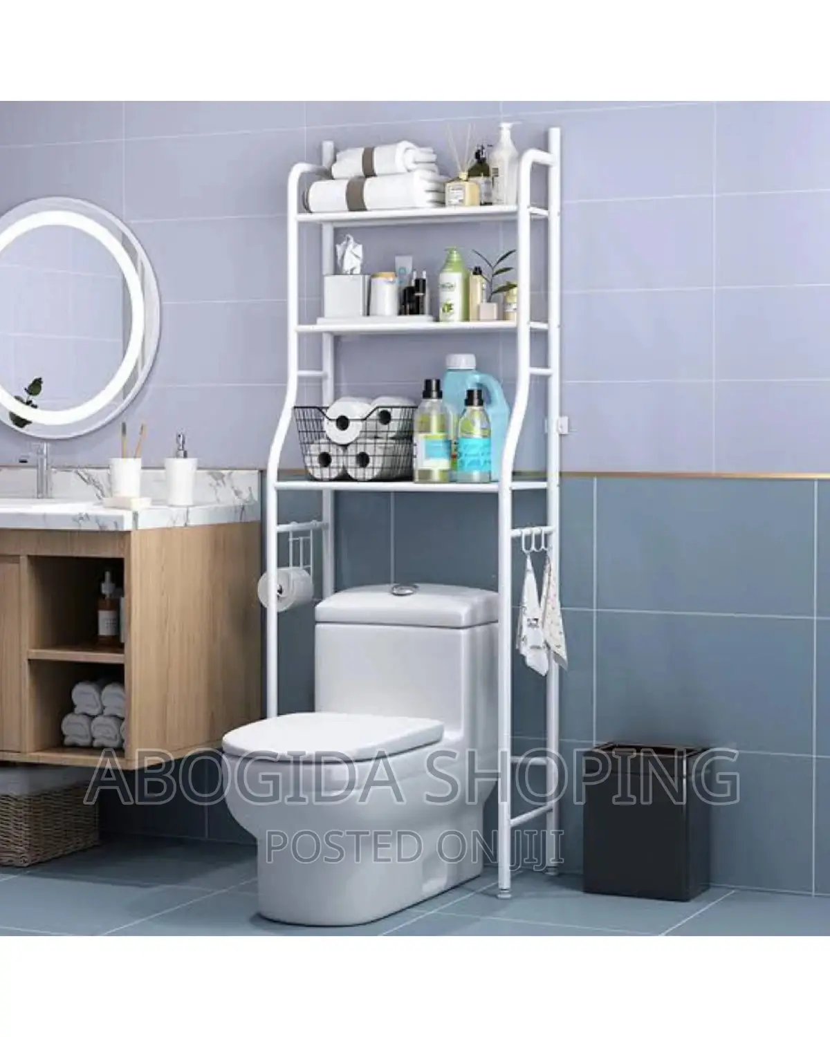 Over Toilet WC Rack
 3tier Washing Machine/Toilet Rack