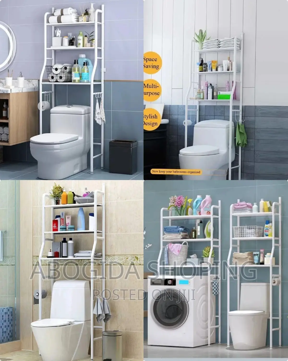 Over Toilet WC Rack
 3tier Washing Machine/Toilet Rack
