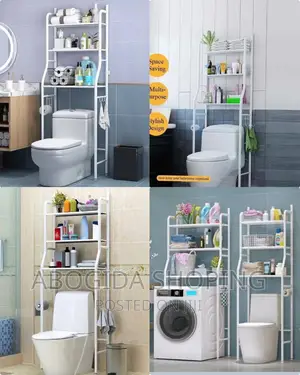 Over Toilet WC Rack
 3tier Washing Machine/Toilet Rack