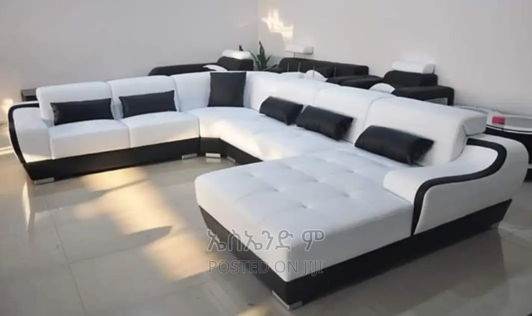 U Shaped Sofa Full Leather