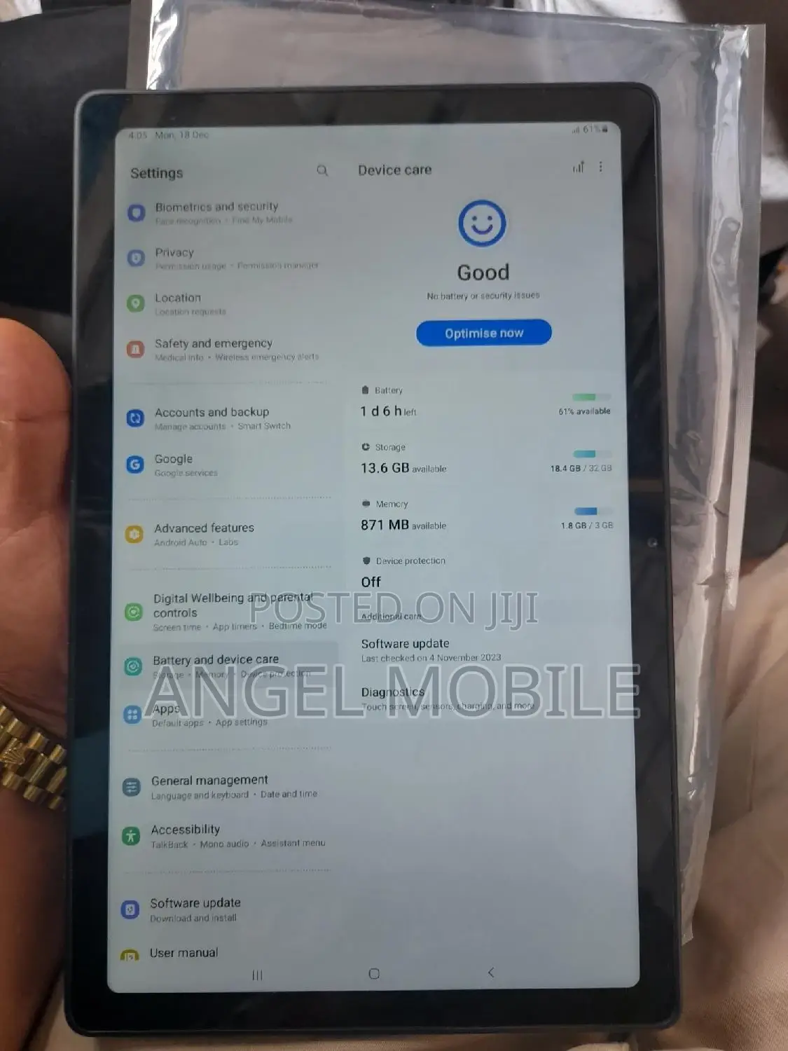 New Samsung Galaxy Tab A7 Lite 32 GB Black