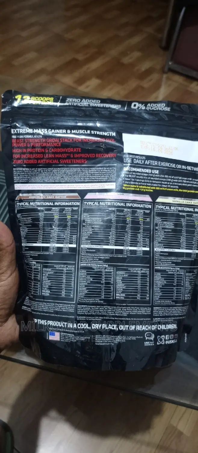 Extreme Mass Gainer,Super Grow Beast,