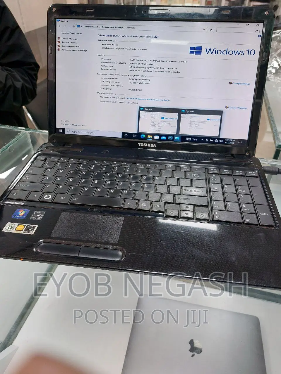Laptop Toshiba Portege A30 4GB Intel Core I5 HDD 500GB