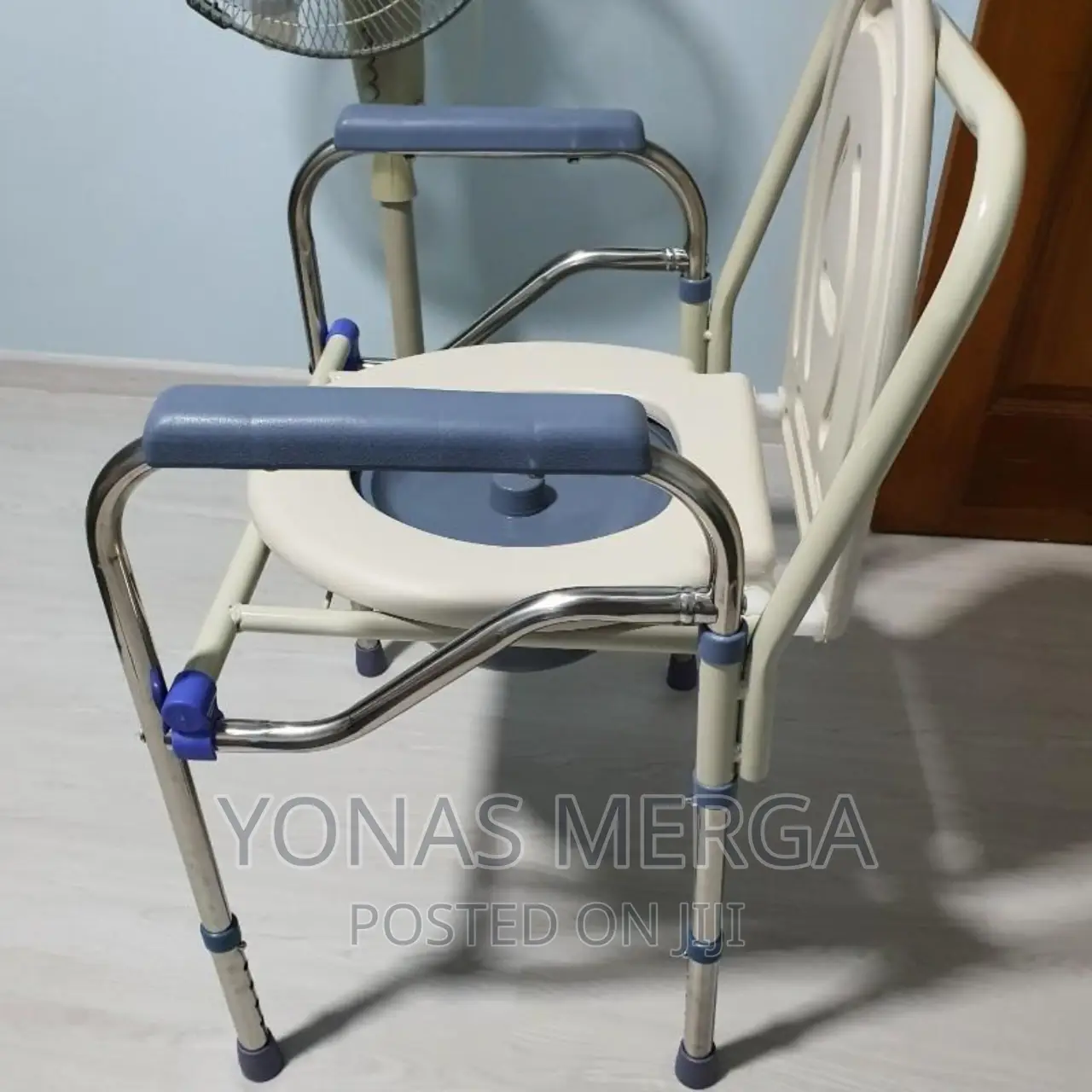 Toliet-Commode Chair Non-Marking,Rubber Tip for Added Safety