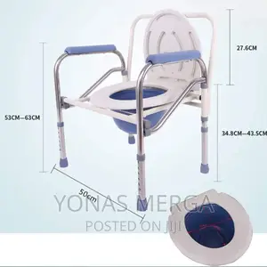 Toilet Chair Constructs With Premium Steel Pipe PVC Material