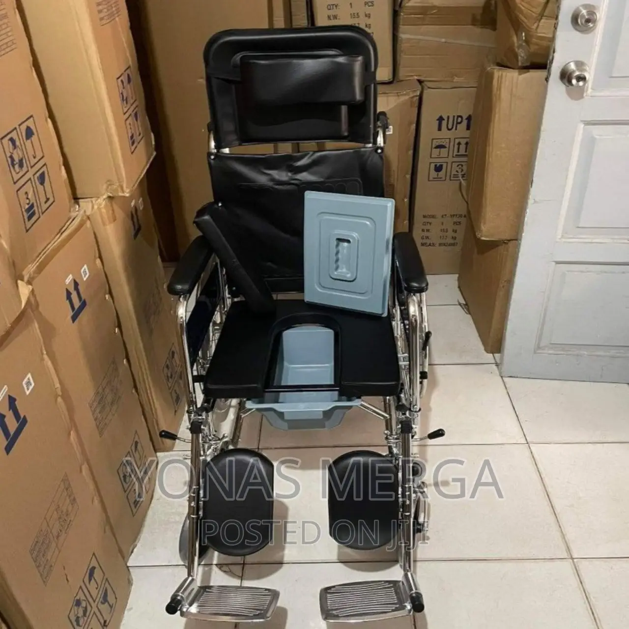 Reclining Wheelchair Mags*Reclining Commode Wheelchair*