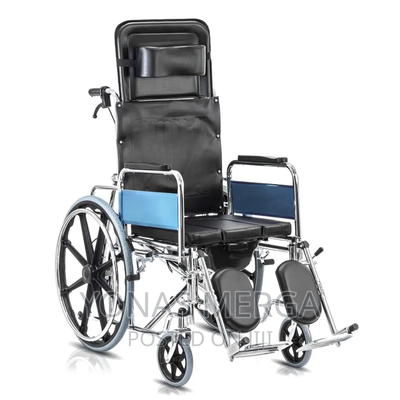 Silver 609gcu Reclining Wheel Chair With Commode/Wheelchair