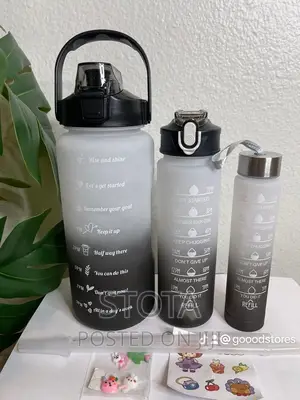3 In 1 Motivational Water Bottles 3pcs In 1