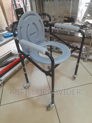Photo - Wheel Commode Chair|Folding Chair|Commode Chair=Toilet Chair