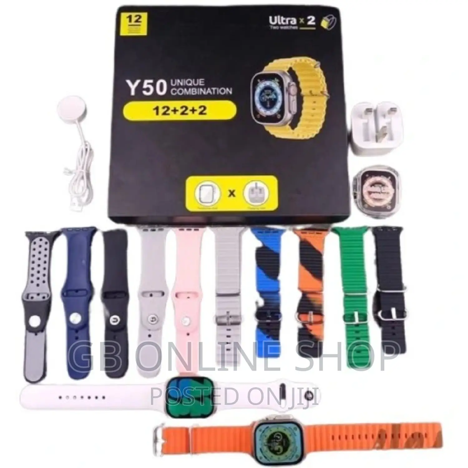 Y50 Unique Combination With 2 Ultra Watch+12 Strap
