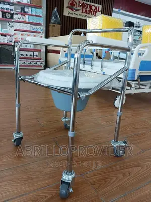 Photo - Commode Chair With Wheels|Commode Chair:Toilet Chair:Chair