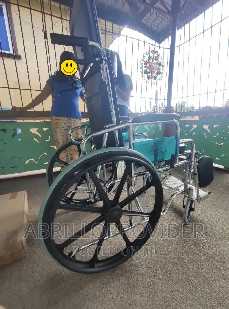 Medical Depot Heavy Duty Commode Reclining Wheelchair