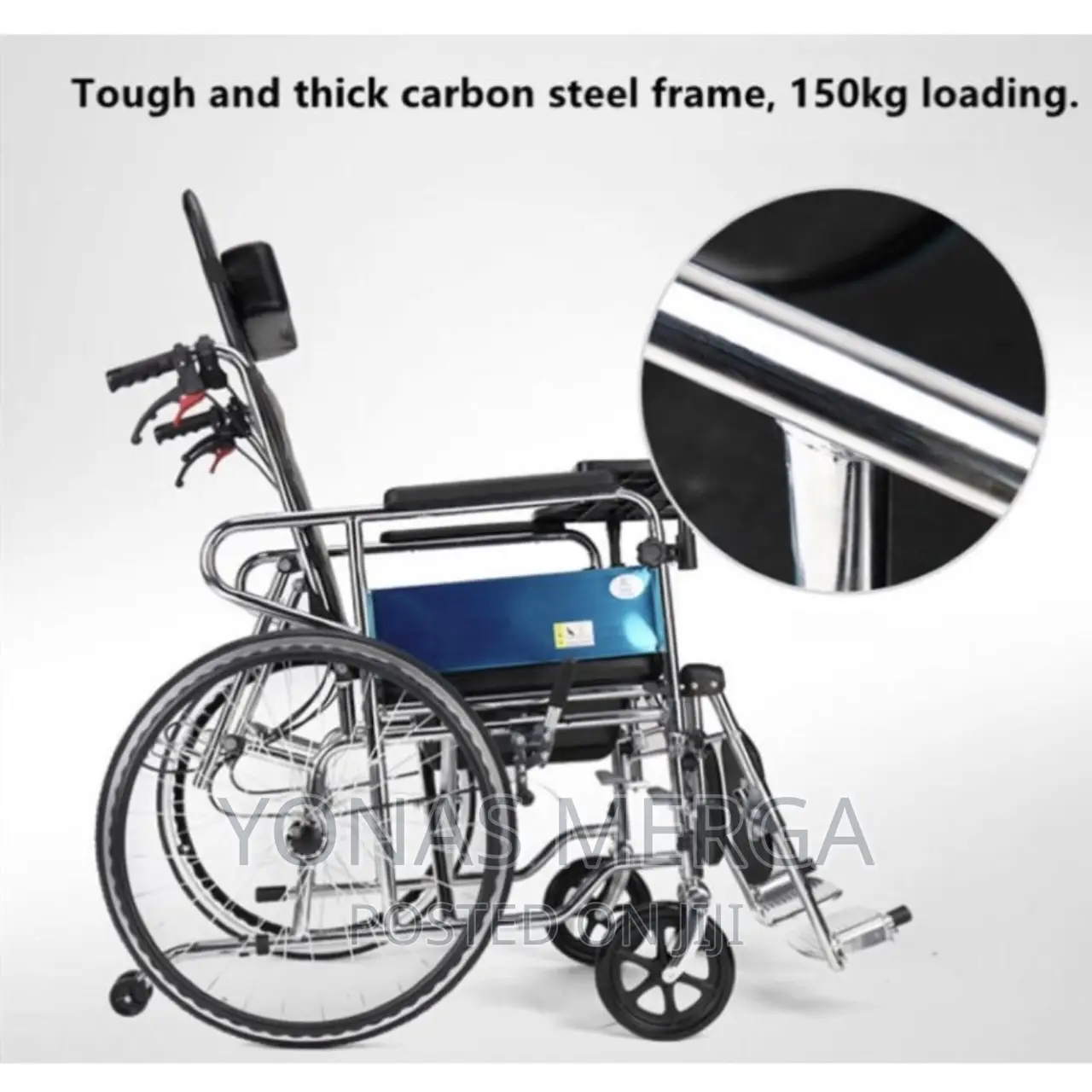 Toilet/Sleeping Wheelchair_fold With Swing-Away Footrest