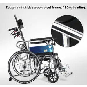 Toilet/Sleeping Wheelchair_fold With Swing-Away Footrest