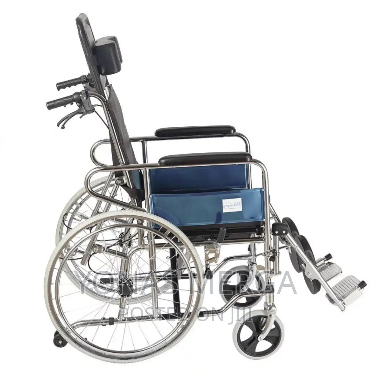 Toilet/Sleeping Wheelchair_fold With Swing-Away Footrest
