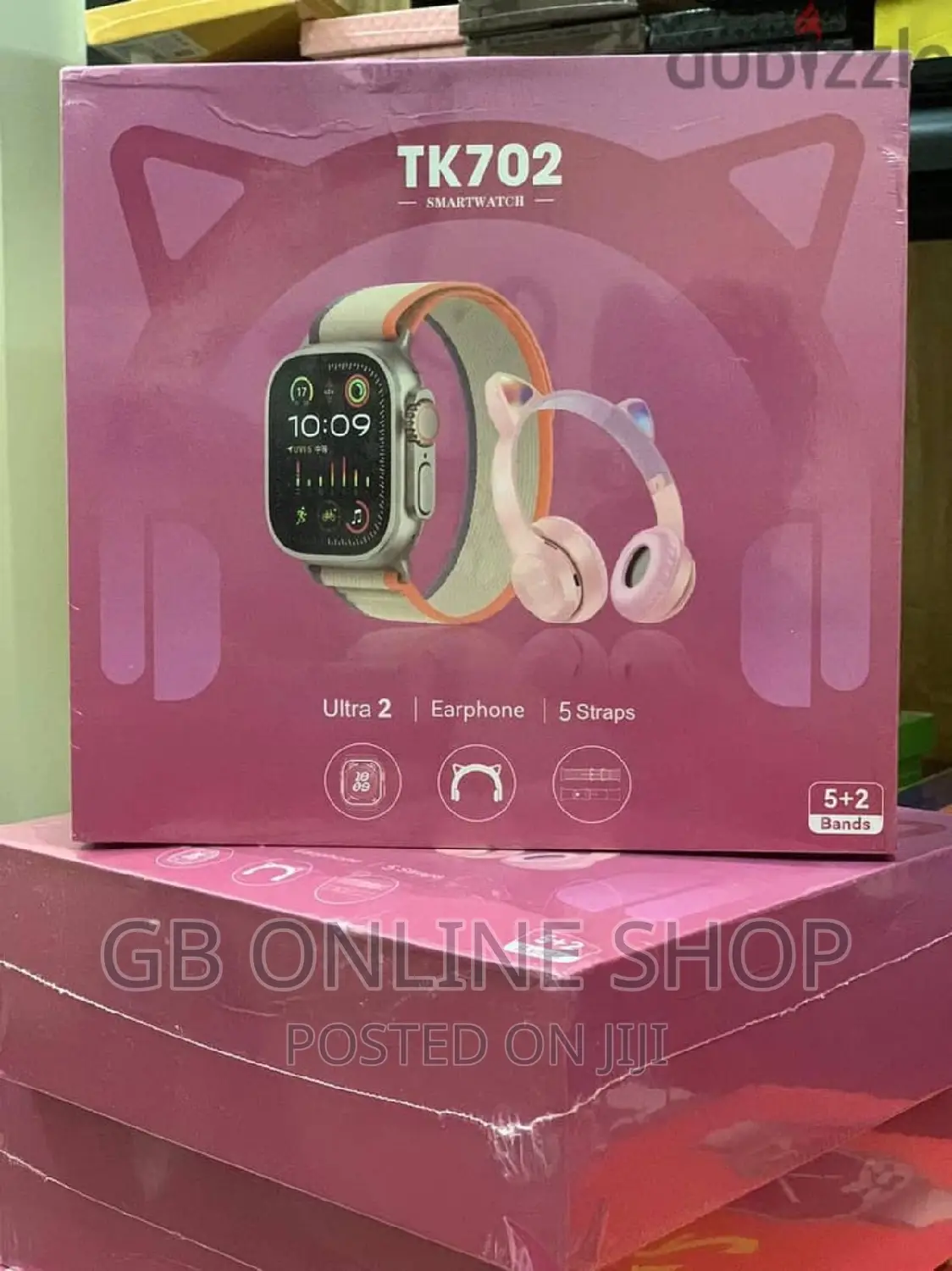 TK702 Ultra 2 Smart Watch With Headset + 5 Free Strap