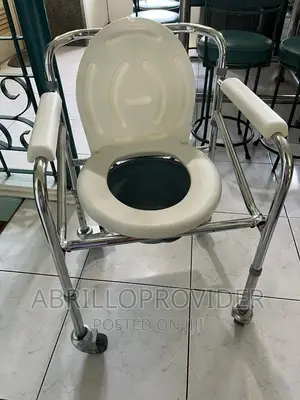 Photo - Wheel Commode Chair=Toilet Wheelchair=Folding Chair=Chair