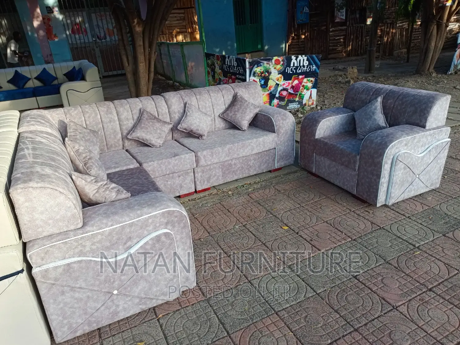 L Shape Sofa Made of Wooden Material Within Higher Quality