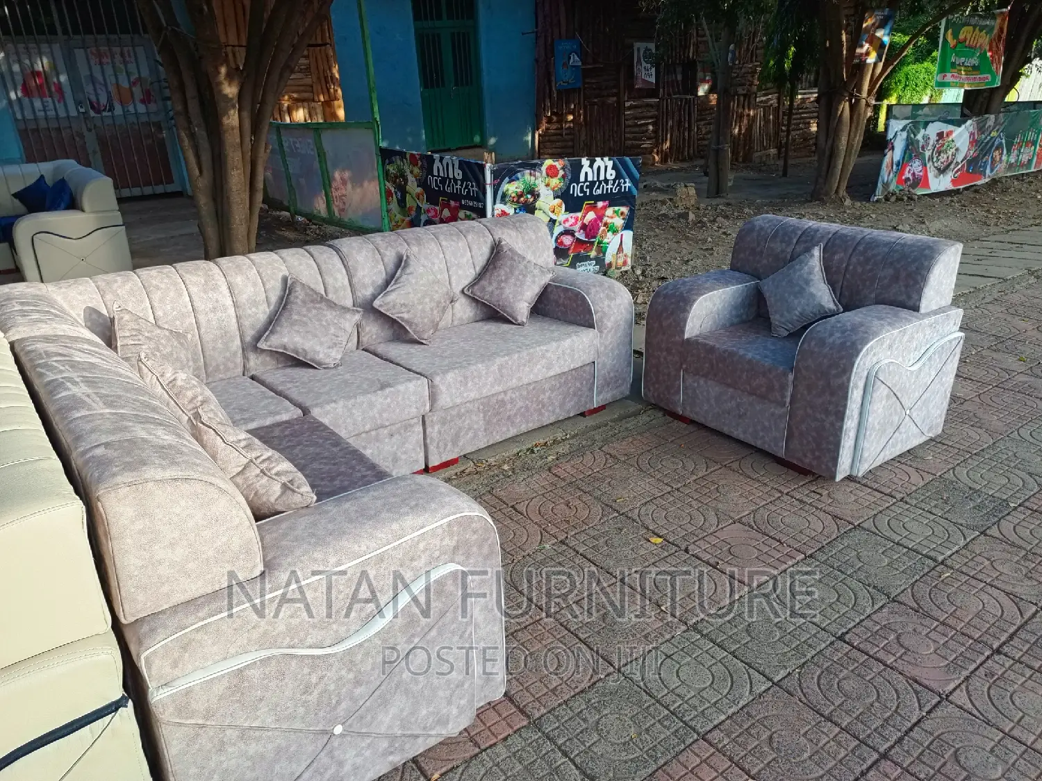 L Shape Sofa Made of Wooden Material Within Higher Quality