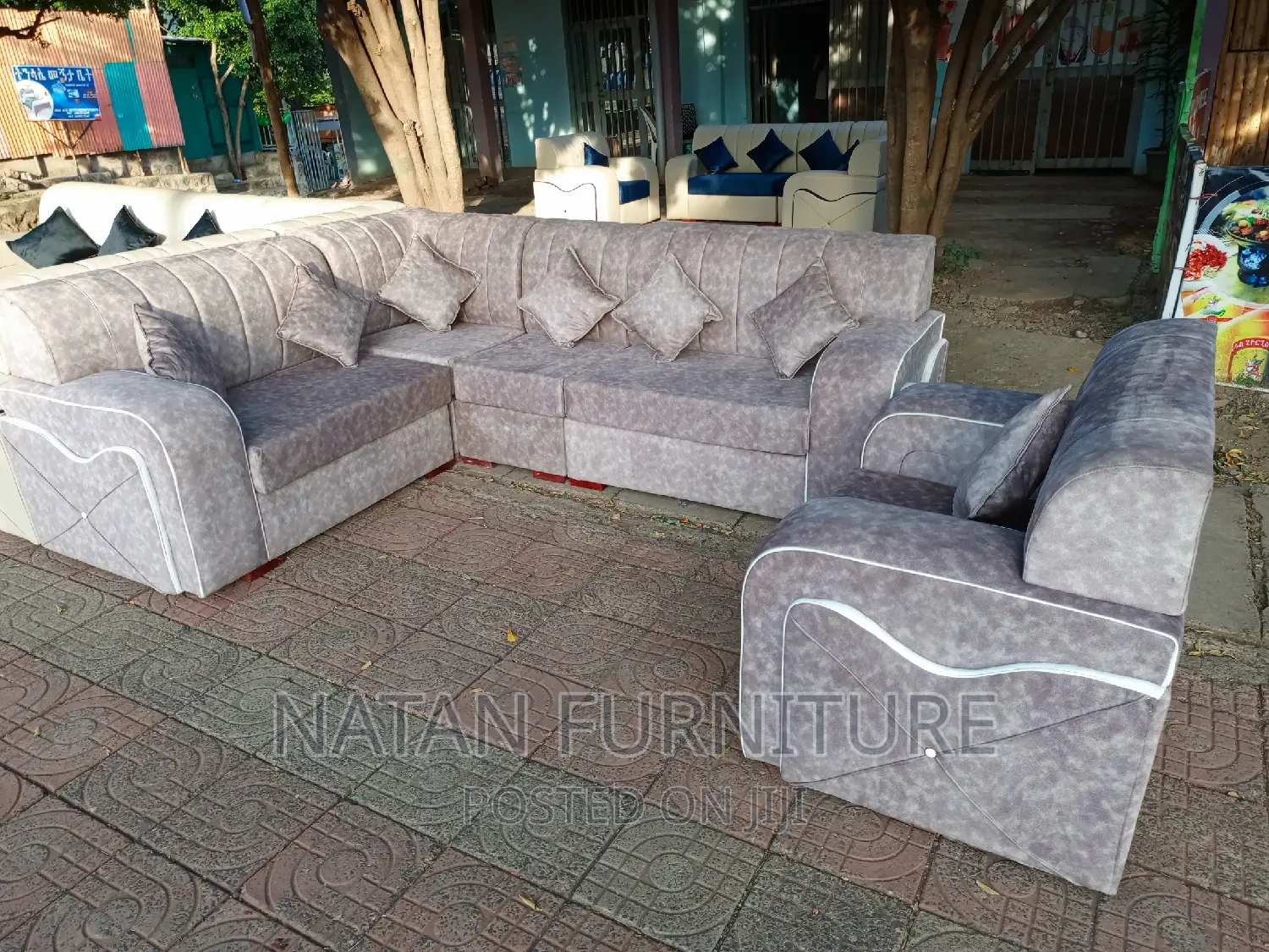 L Shape Sofa Made of Wooden Material Within Higher Quality