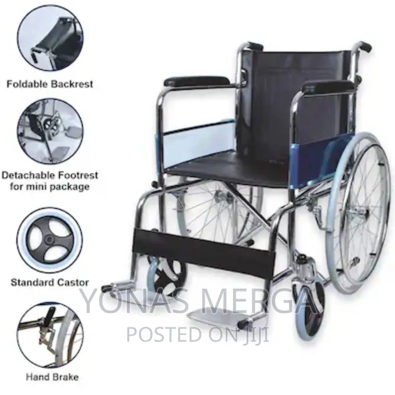 Wheelchair | Wheelchair | Fixed Wheel Chair Folding MPH- 337