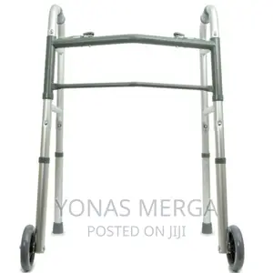 Walker_folding Walker With 5 Inches Wheels,Adjustable Height