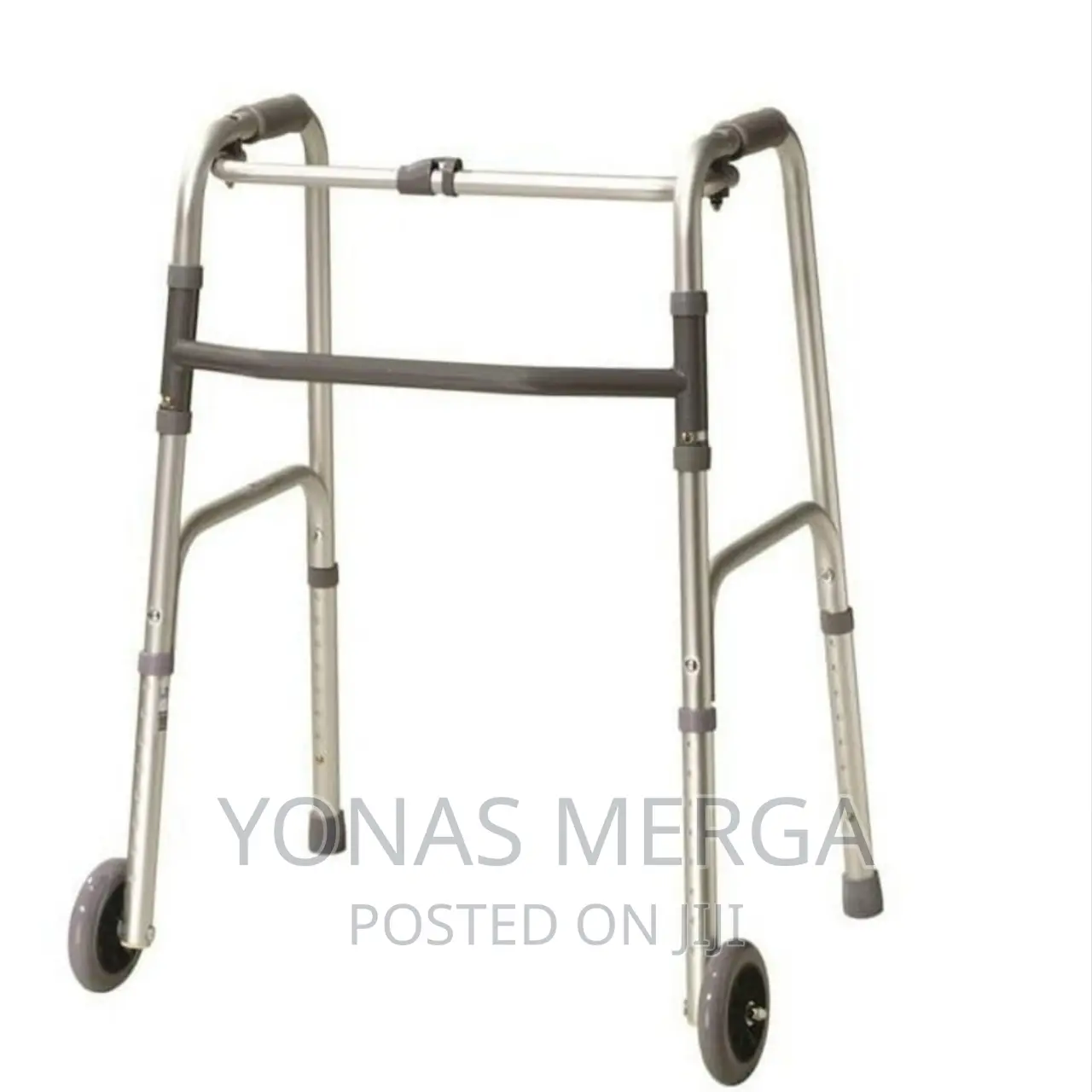 Walker_folding Walker With 5 Inches Wheels,Adjustable Height