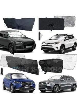 Photo -  Foldable Car Sunshade Umbrella