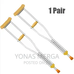 Crutches Underarm Cane Arm Support Adjustable Height Crutche