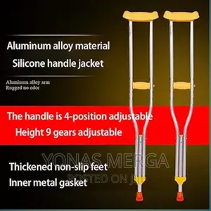 Crutches_soft Grip Height Adjustable Non-Slip Retractable