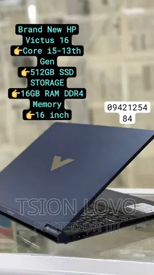 New Laptop HP Victus 16 16GB Intel Core I5 SSD 512GB